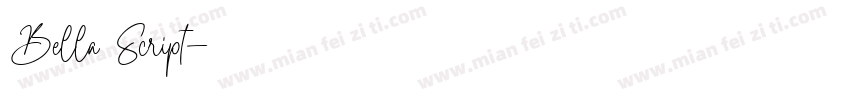 Bella Script字体转换
